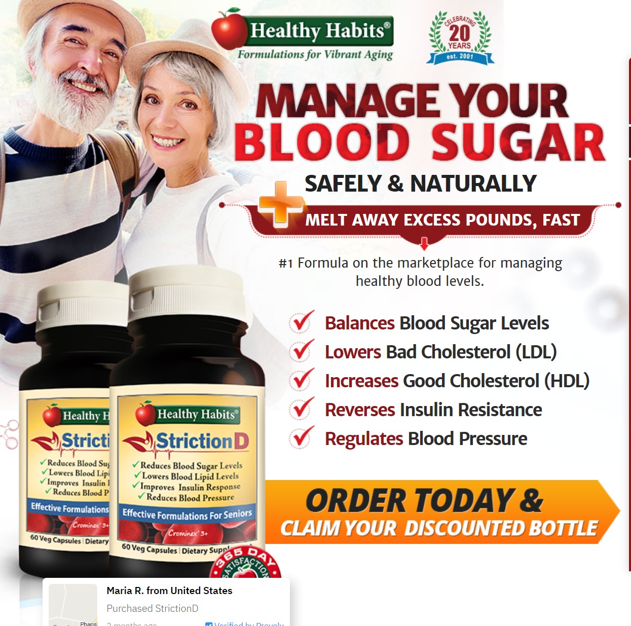 Striction d is the most potent 100 natural and bioavailable sugar